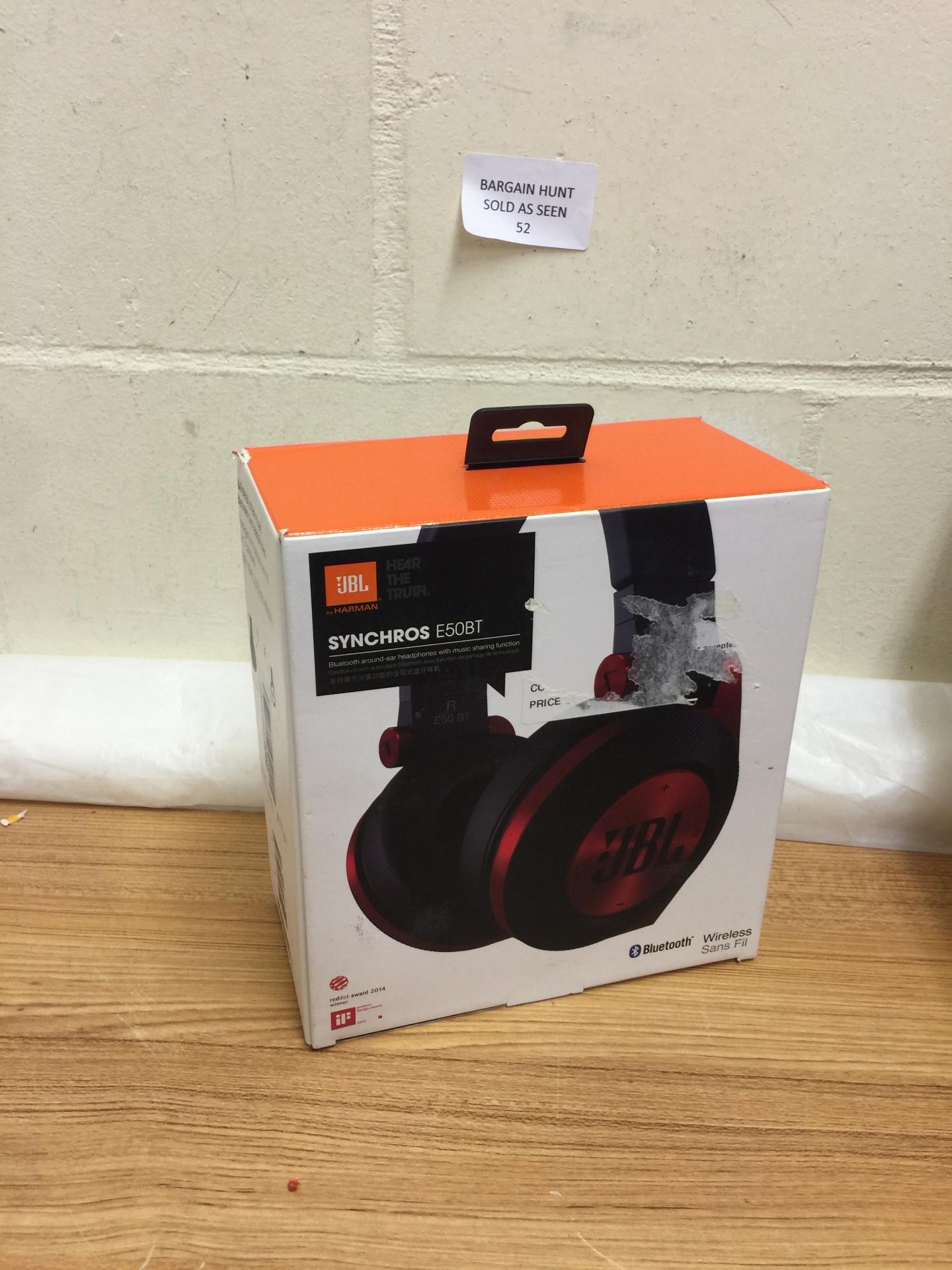 JBL Synchros E50BT Wireless Bluetooth Headphones