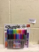 Sharpie Electro Pop Permanent Markers, Fine Point, Assorted Colours