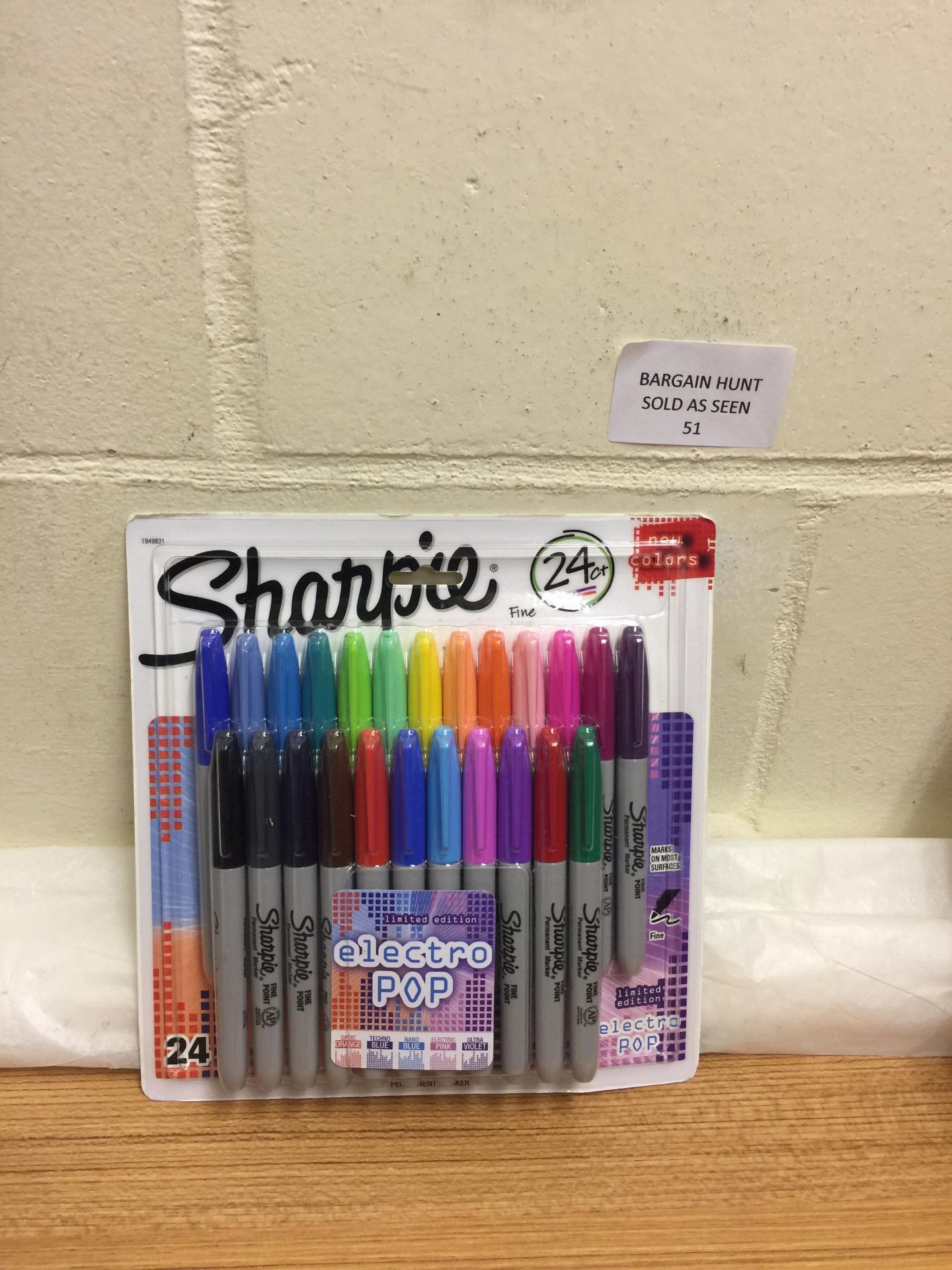 Sharpie Electro Pop Permanent Markers, Fine Point, Assorted Colours