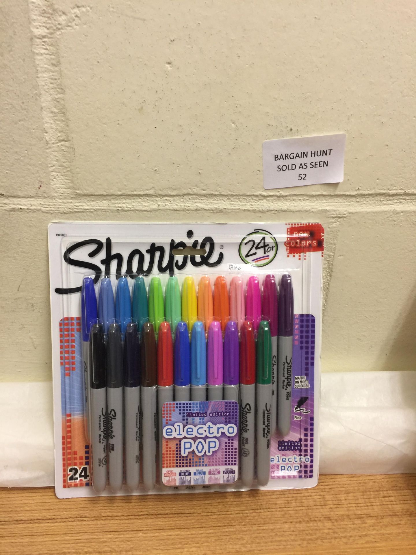 Sharpie Electro Pop Permanent Markers, Fine Point, Assorted Colours