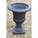 Grey resin composition urn. 72cm High 55cm widest point.