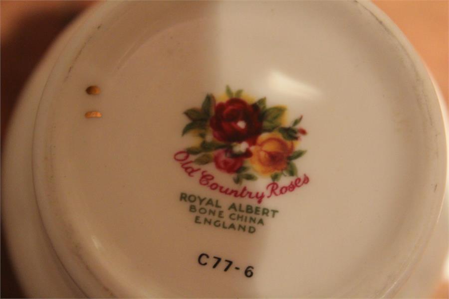 Royal Albert "Old Country Roses" dinner wares and tea / coffee service, 2 large and 2 small teapots, - Image 8 of 17