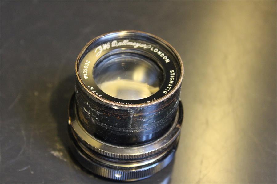 Dallmeyer London Stigmatic f6 7 1/2" (7.5 inch) Lens No. 135032