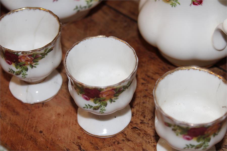 Royal Albert "Old Country Roses" dinner wares and tea / coffee service, 2 large and 2 small teapots, - Image 13 of 17