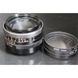 Carl Zeiss Jena DDR (auto/manual) f2.8 50mm lens no. 9534023 with hoya 52mm +4, +2 & +1