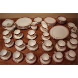 Quantity of Royal Grafton "Majestic" pattern fine bone china, includes 8 coffee cups and saucers,