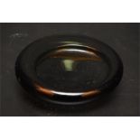 Per Lutken for Holmegaard - a glass dish or ashtray with concentric centre bowl. Marked