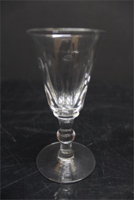 five 19th century liquor glasses. - Image 3 of 6