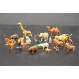 Quantity of zoo animals, 22 approx. mostly Britains lead, some repainted