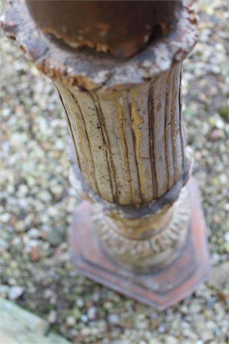 18th century Italian / Venetian Giltwood torchere for restoration - Image 6 of 6