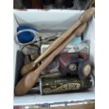 BOX OF SEWING ITEMS INC SILVER