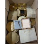 BOX OF VINTAGE POWDER COMPACTS