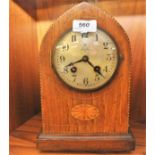 INLAID MANTLE CLOCK