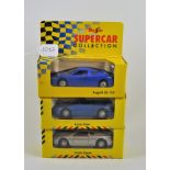 3 X MAISTO SUPERCAR COLLECTION BUGATTI EB 110, LOTUS ELAN,