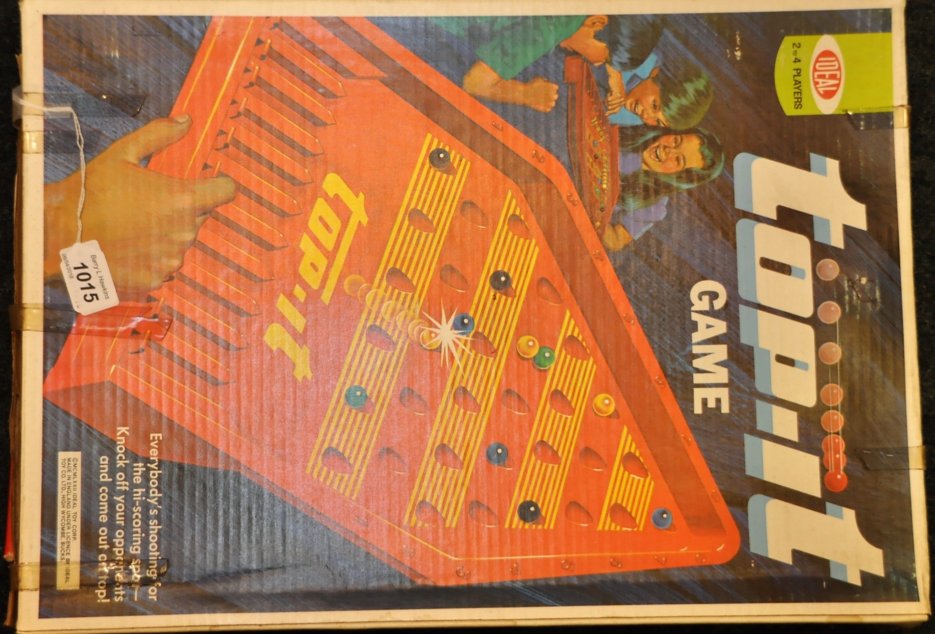 TOP-IT GAME BY IDEAL WITH ORIGINAL BOX G/C