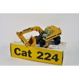 NZG MODEL 259 CAT 224 WHEEL -TYPE EXCAVATOR SCALE 1:50 VGC