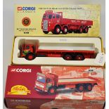 CORGI 1:50 SCALE 2 MODELS 1 BRITISH ROAD SERVICES ERF V TYPE DROPSIDE LORRY BOXED,