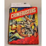 TV CRIMEBUSTERS ANNUAL 1962 SOME TEARING TO THE ANNUALS SPINE GENERAL AGEING DISCOLOURATION G.