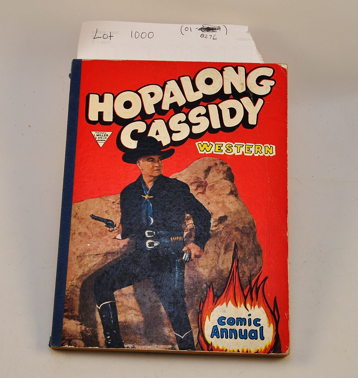 HOPALONG CASSIDY -WESTERN COMIC ANNUAL PUBLISHED BY L. MILLER AND SONS LONDON.