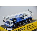 CONRAD MODEL 2065 LIEBHERR LTM 1090 MOBILE CRANE SCALE 1:50 BLUE AND WHITE ANTHONY 1:50 GC