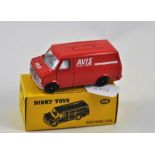 DINKY TOYS MODEL 410 BEDFORD VAN RED AVIS GC MAY NOT BE ORIGINAL BOX