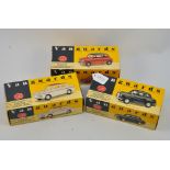 3 X VAN GUARDS 1:43 SCALE CARS 1 X RED/BLACK MINI COOPER, 1 X GREEN AUSTIN A 35,