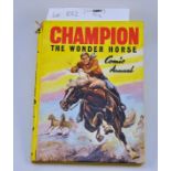 CHAMPION THE WONDER HORSE COMIC ANNUAL SOME LOOSE AND UNATTACHED PAGES PEN MARKS ON PAGE 93 F.