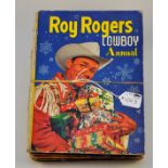 3 X ROY ROGERS COWBOY ANNUALS ( ONE ANNUAL 1953 ) WORLD DISTRIBUTION PUBLISHING ( ONE ANNUAL 1954