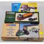 3 X CORGI MODELS 1 SCAMMELL SCARAB 10TH ANNIVERSARY CORGI COLLECTOR CLUB LORRY BOXED IN GC,