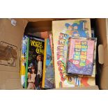 I BOX OF ANNUALS/BOOKS AND GAMES G/C