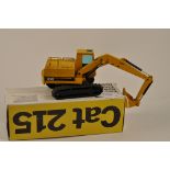 NZG MODEL 190 CAT 215 EXCAVATOR SCALE 1:50 VGC