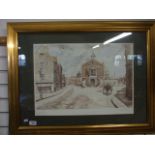 LTD EDITION PRINT (110/ 850) MARKET STREET POOLE CIRCA 1900,