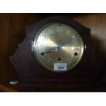 MANTLE CLOCK WITH KEY AND PENDULUM