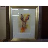 LTD EDITION PRINT (40/395) 'HARVEY HARE' - BY STELLA GILL