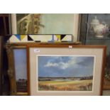 PICTURE OF ESTUARY AND 'SHIRLEY CARNT' SIGNED PRINT,