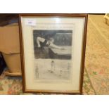 FRAMED PRINT OF GEORGE GRAY 1910