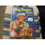 3 X ROY ROGERS COWBOY ANNUALS ( ONE ANNUAL 1953 ) WORLD DISTRIBUTION PUBLISHING ( ONE ANNUAL 1954