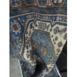 BLUE PATTERNED RUG