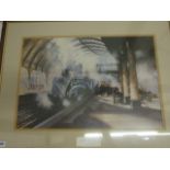 PRINT OF 'ARRIVAL AT YORK' BY DAVID WESTON - 72CM X 56 CM