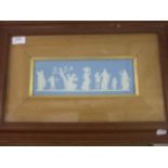 FRAMED AND GLAZED JASPER WARE SCENE