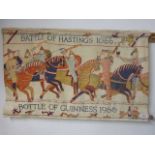 OLD GUINESS WALL HANGING - BATTLE OF HAISTINGS 74 X 44 CMS