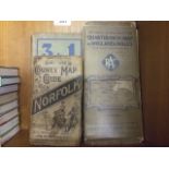 3 OLD MAPS INCLUDING BACONS COUNTY GUIDE FOR NORFOLK,