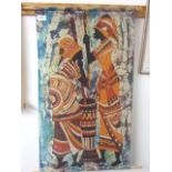 AFRICAN THEME WALL HANGING 40 X 72 CMS