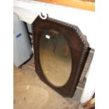 OAK-FRAMED WALL MIRROR