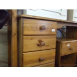 PINE 8 DRAWER DRESSING TABLE