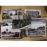 AROUND 100 MODERN AND VINTAGE POSTCARDS DEPICTING SCENES ETC..