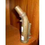 'BRASS' PETROL FILTER SPOUT WITH 'LIQAN' PAT No: 9160 ON SIDE