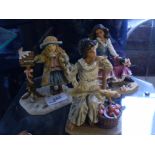 3 ' LEONARDO COLLECTION' FIGURINES INCLUDING 'GYPSY GIRL',