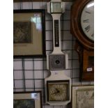 WHITE PAINTED CLOCK/BAROMETER/THERMOMETER COMBO