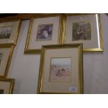 AFTER HELEN ALLINGHAM SET OF 3 FRAMED AND GLAZED PRINTS 'IN THE STYLE'